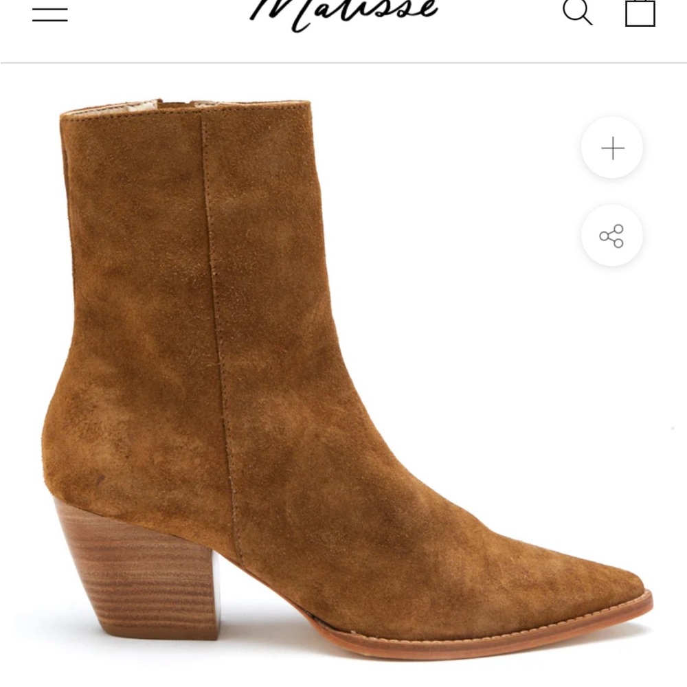 Matisse Brown Suede Heeled Boots